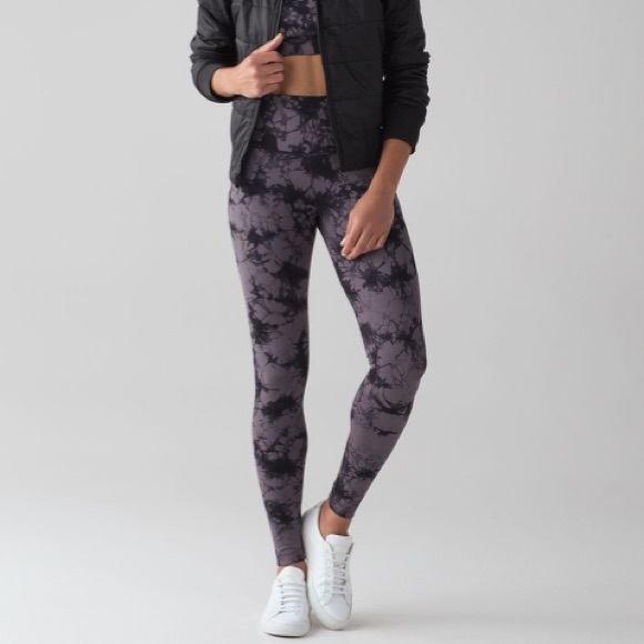 lululemon athletica Pants - Lululemon Wunder Under Pant (Hi-Rise) Shibori Magnum Black Size 4